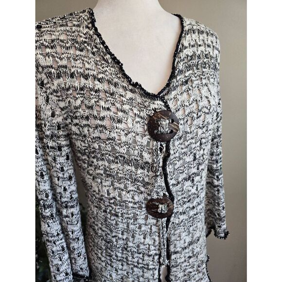 Lisa International Cardigan Sz M - Picture 2 of 8